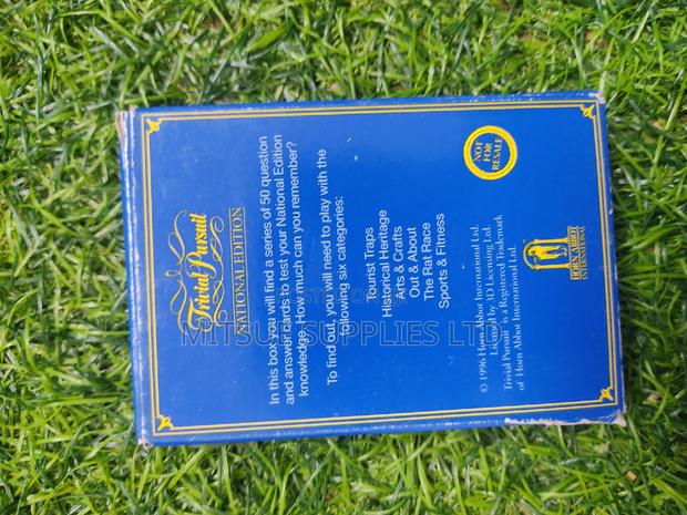 Trivial Pursuit Game W/Game Leisure,Genus National Edition - thumbnail 3