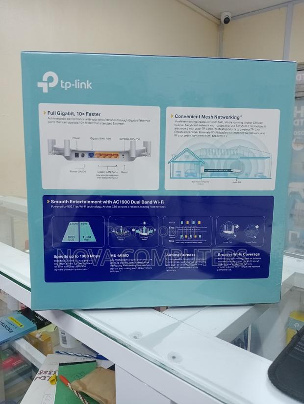 Tp-Link AC1900 Dual Band Mesh Router - Archer C86 - thumbnail 2