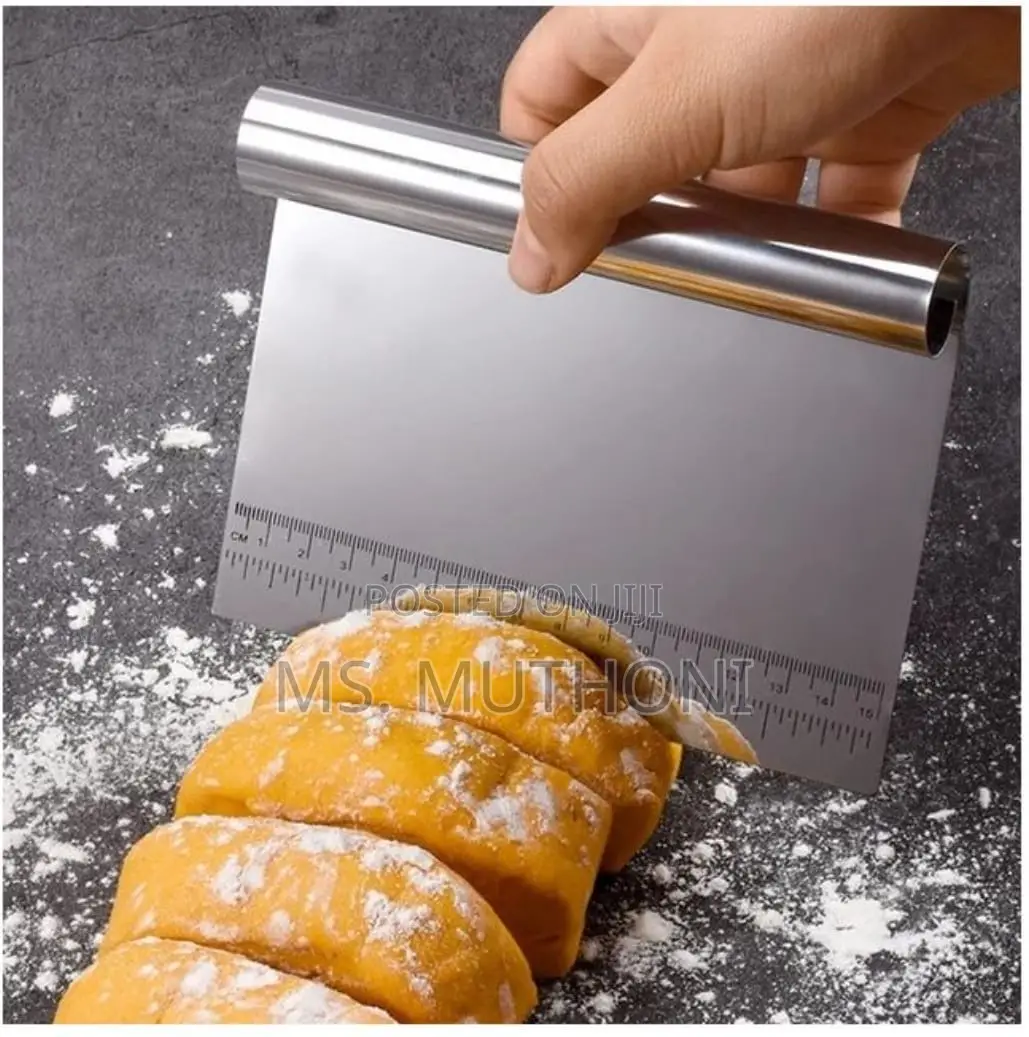 Steel Pastry Scraper 15cm 5"/Tart Pastry Tamper Cutter