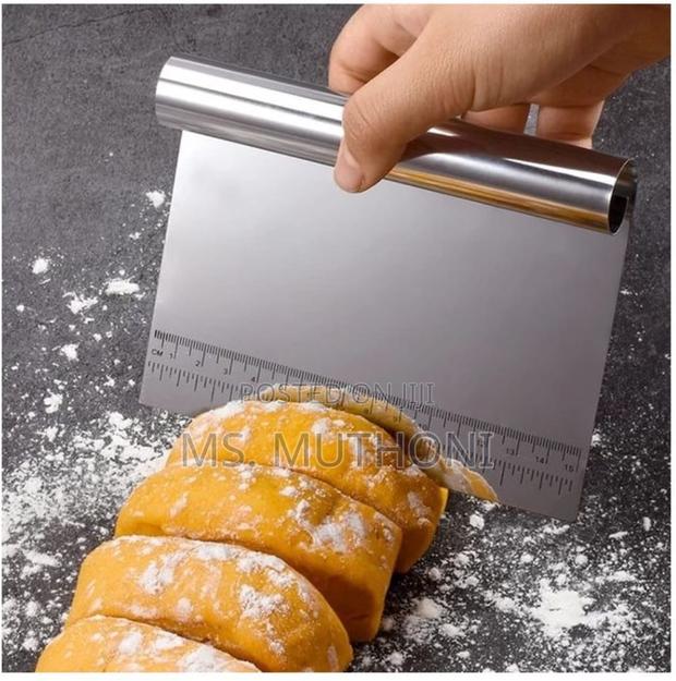 Steel Pastry Scraper 15cm 5"/Tart Pastry Tamper Cutter