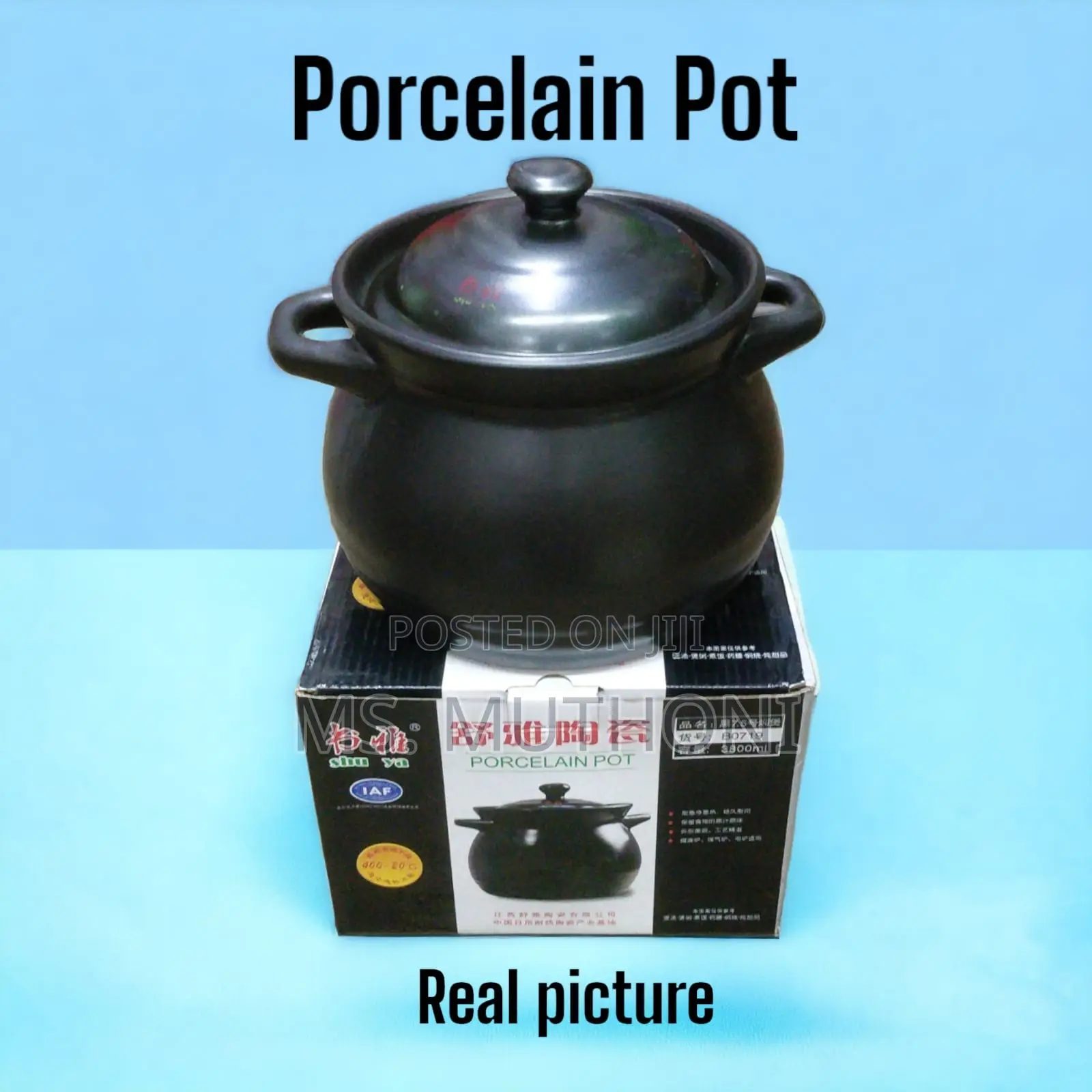 3l Porcelain Pot Available