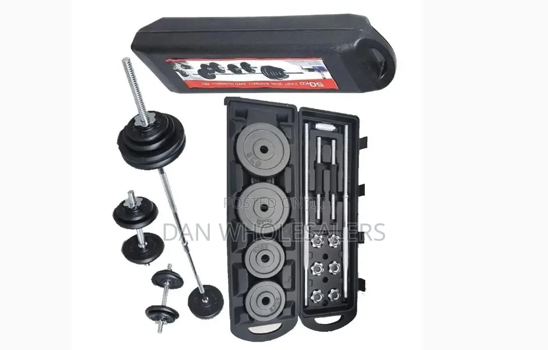 50kgs York Dumbbells/Barbell And Portable Case