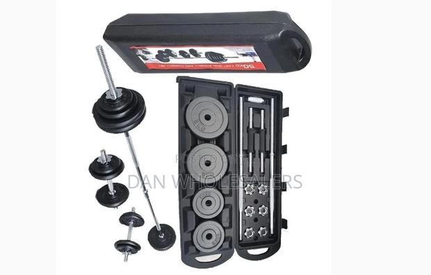 50kgs York Dumbbells/Barbell And Portable Case - main view