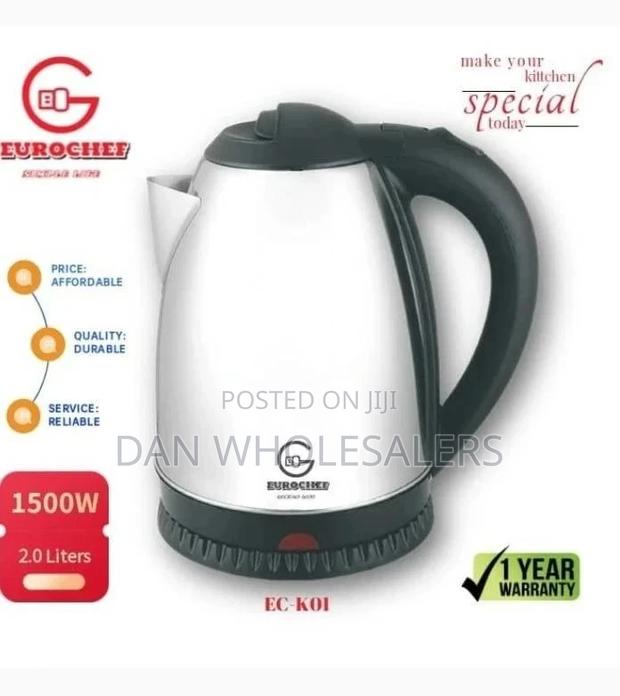 Eurochef 1.8L Electric Stainless Steel Kettle