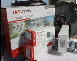 4 CCTV Cameras Complete Kit - 1080p (2MP) Hikvision Cameras