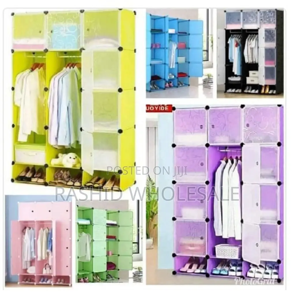 3 Column Plastic Wardrobe