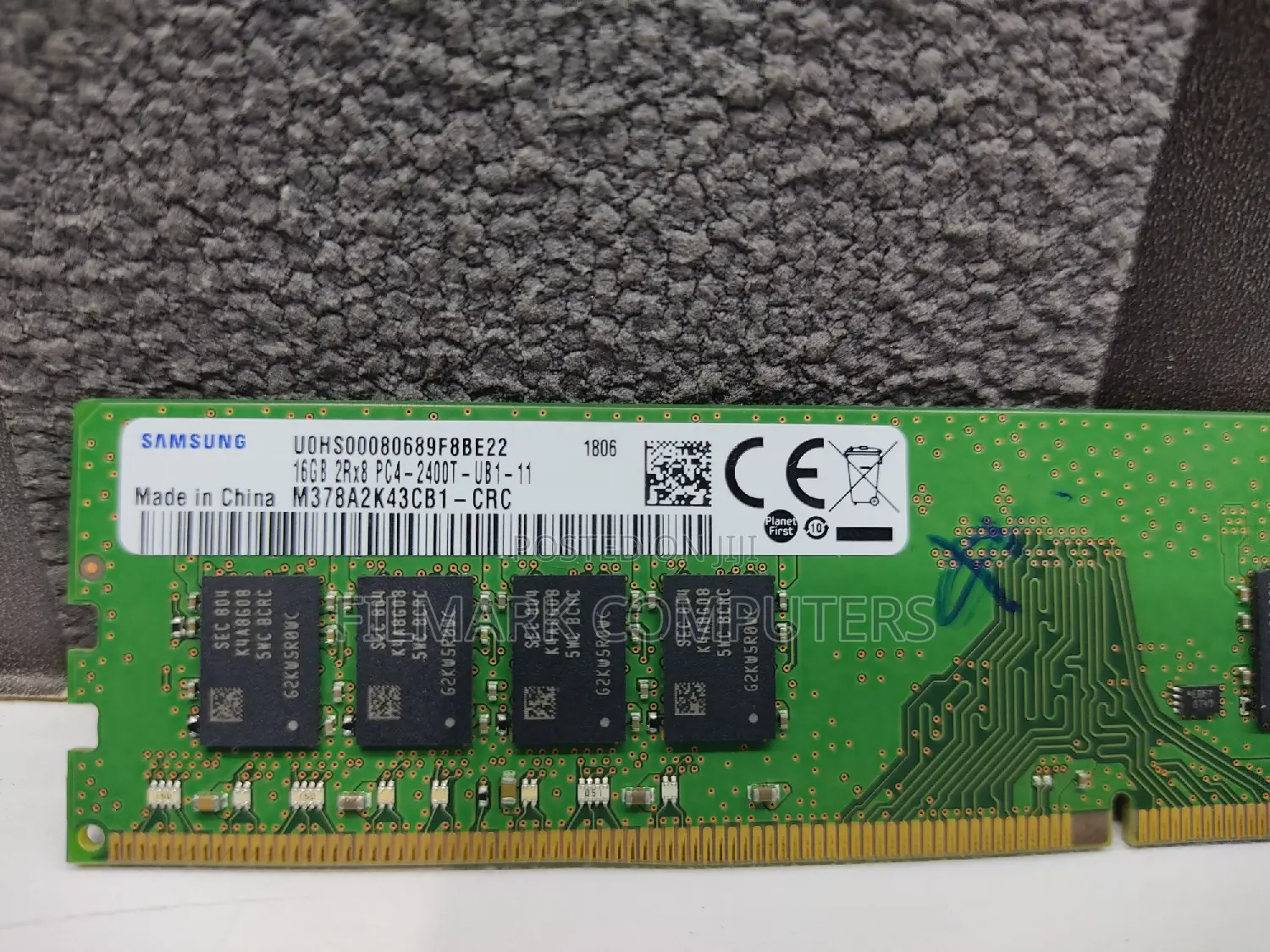 Samsung 16gb Desktop Ram Ddr4 2400mhz 2rx8 Pc4-2400t