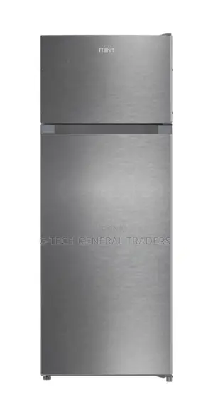 Mika Fridge!Mika 211l Double Door Refrigerator -silver