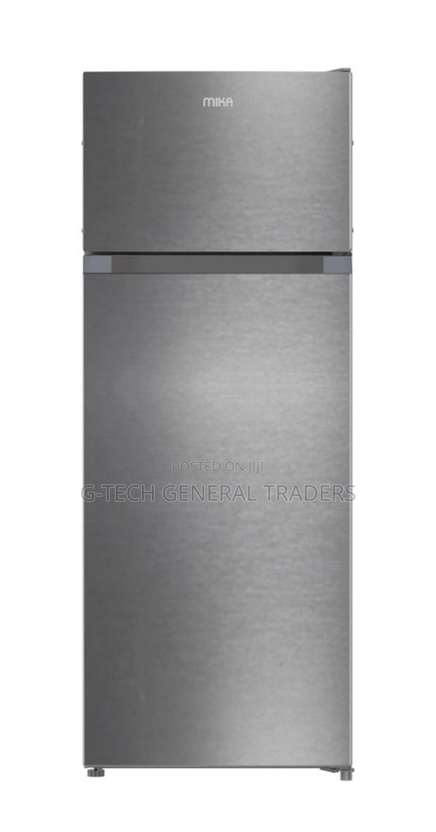 Mika Fridge!Mika 211l Double Door Refrigerator -silver