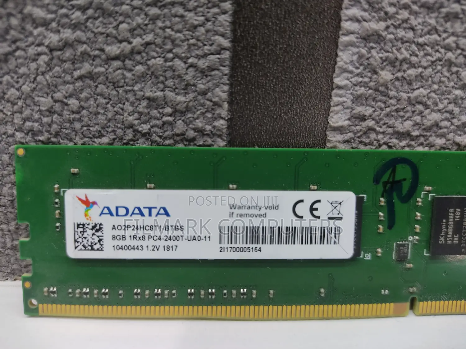 Adata 8gb 1rx8 Pc4-2400t-ua0-11 For Desktop