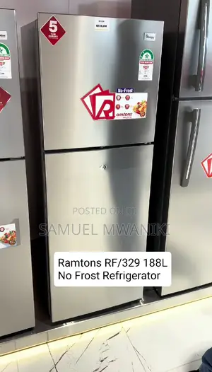 Ramtons 188 Litres Double Door No Frost Fridge Rf/329