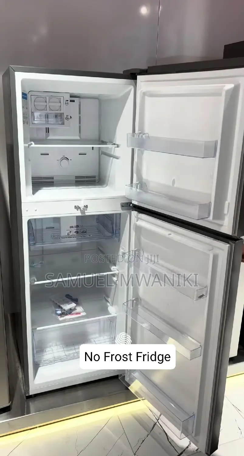 Ramtons 196 Litres Double Door No Frost Fridge Silver Rf/239