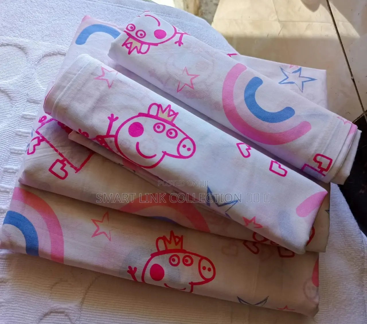 *4pc Kids Cartoon Cotton Bedsheets*