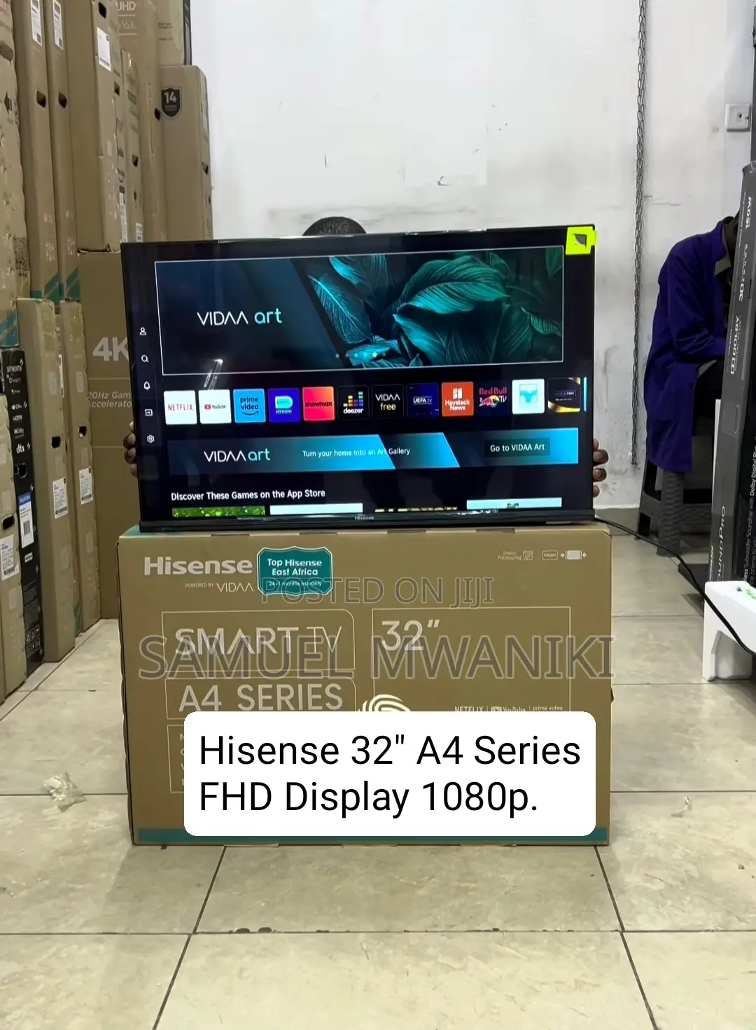 Hisense 32" A4 Smart Vidaa Operating System FHD Tv Frameless