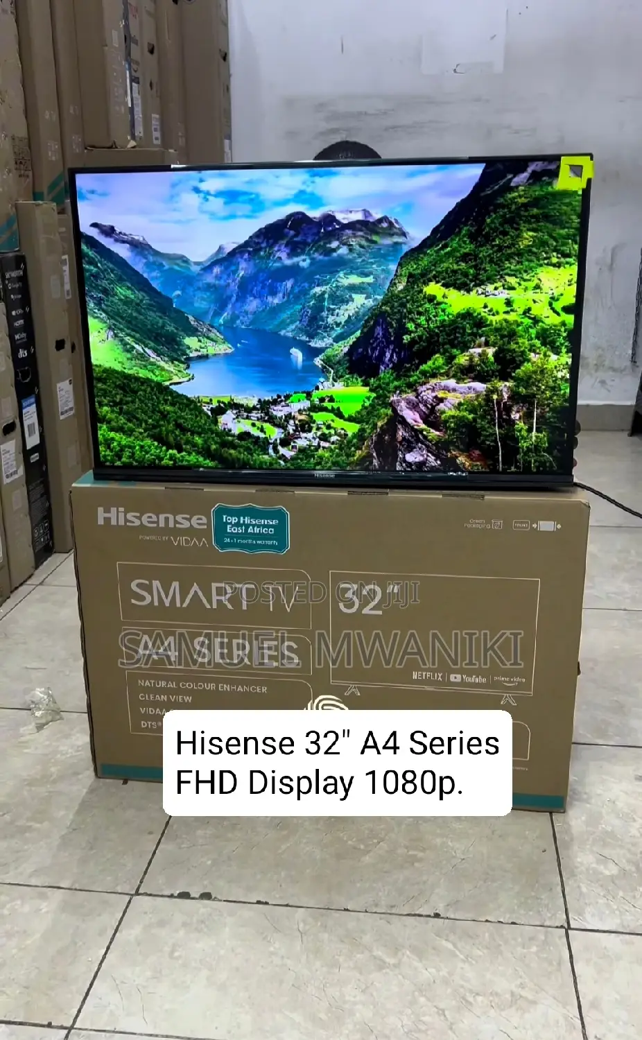 Hisense 32" A4 Smart Vidaa Operating System FHD Tv Frameless