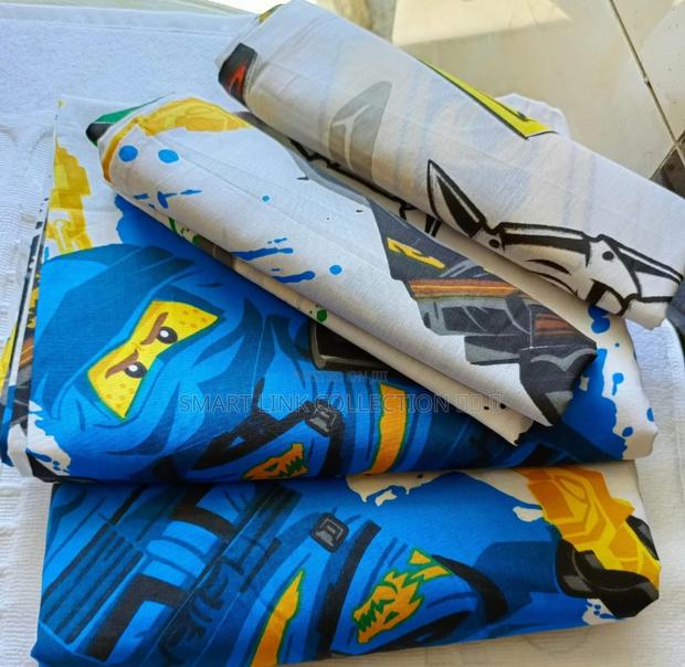 *4pc Kids Cartoon Cotton Bedsheets* - thumbnail 4