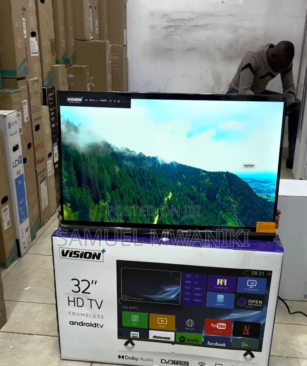 Vision Plus 32′′ Smart Android HDTV Bluetooth Netflixyoutube