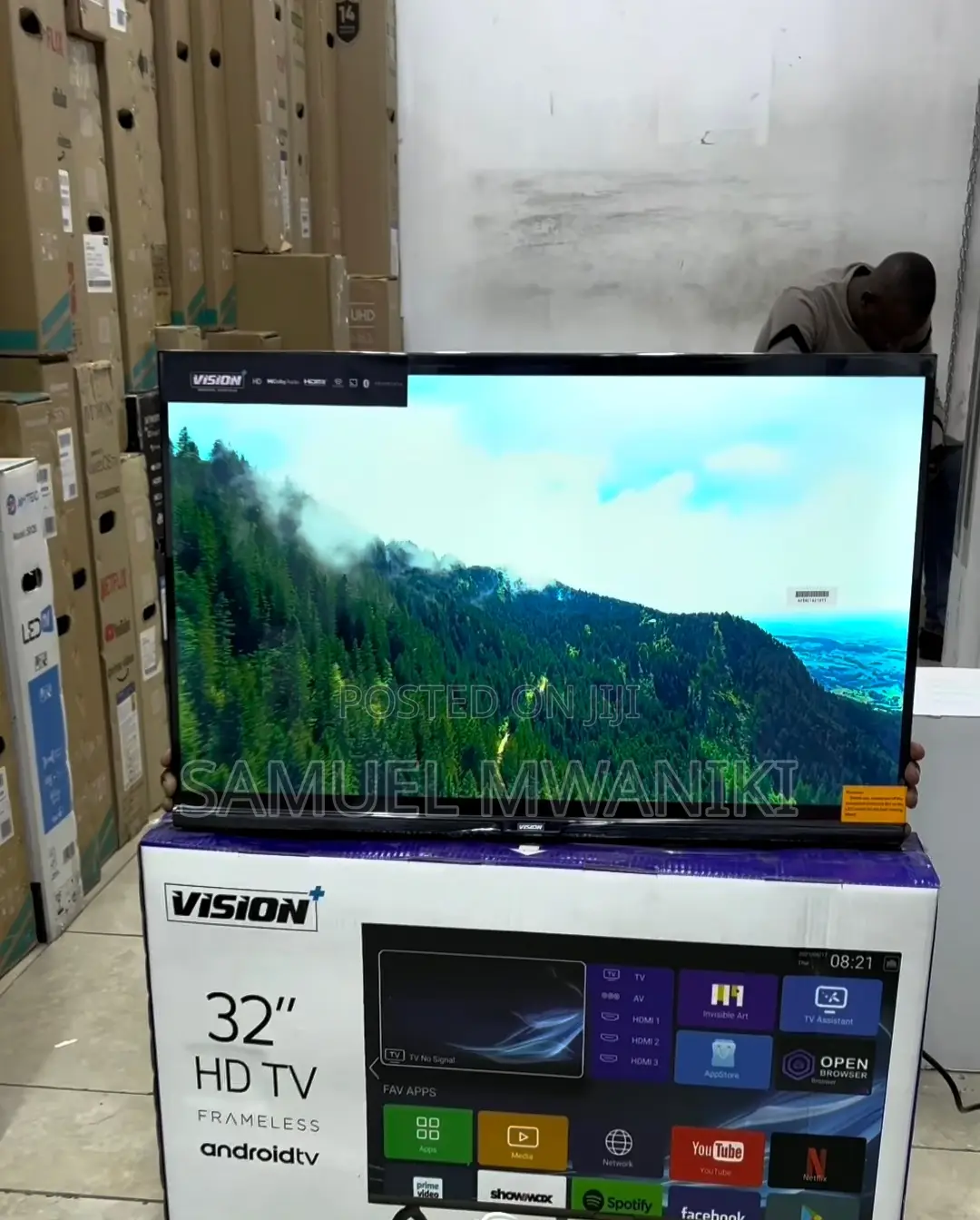 Vision Plus 32′′ Smart Android HDTV Bluetooth Netflixyoutube