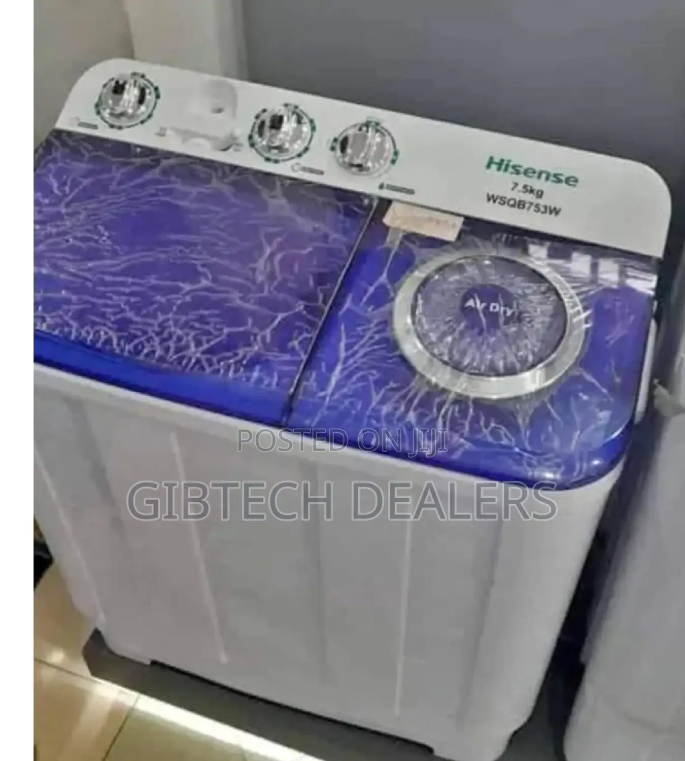 Quality Hisense 7.5kg Twin Tub Washing Machine Top Load