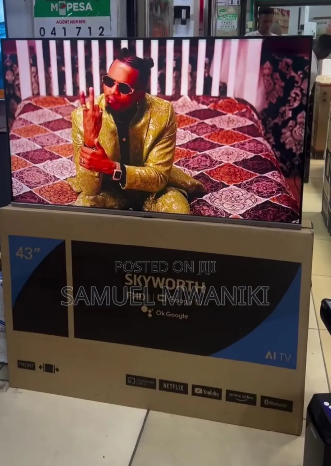 Skyworth 43" FHD Frameless Google Tv Hdr+ With Voice-Command