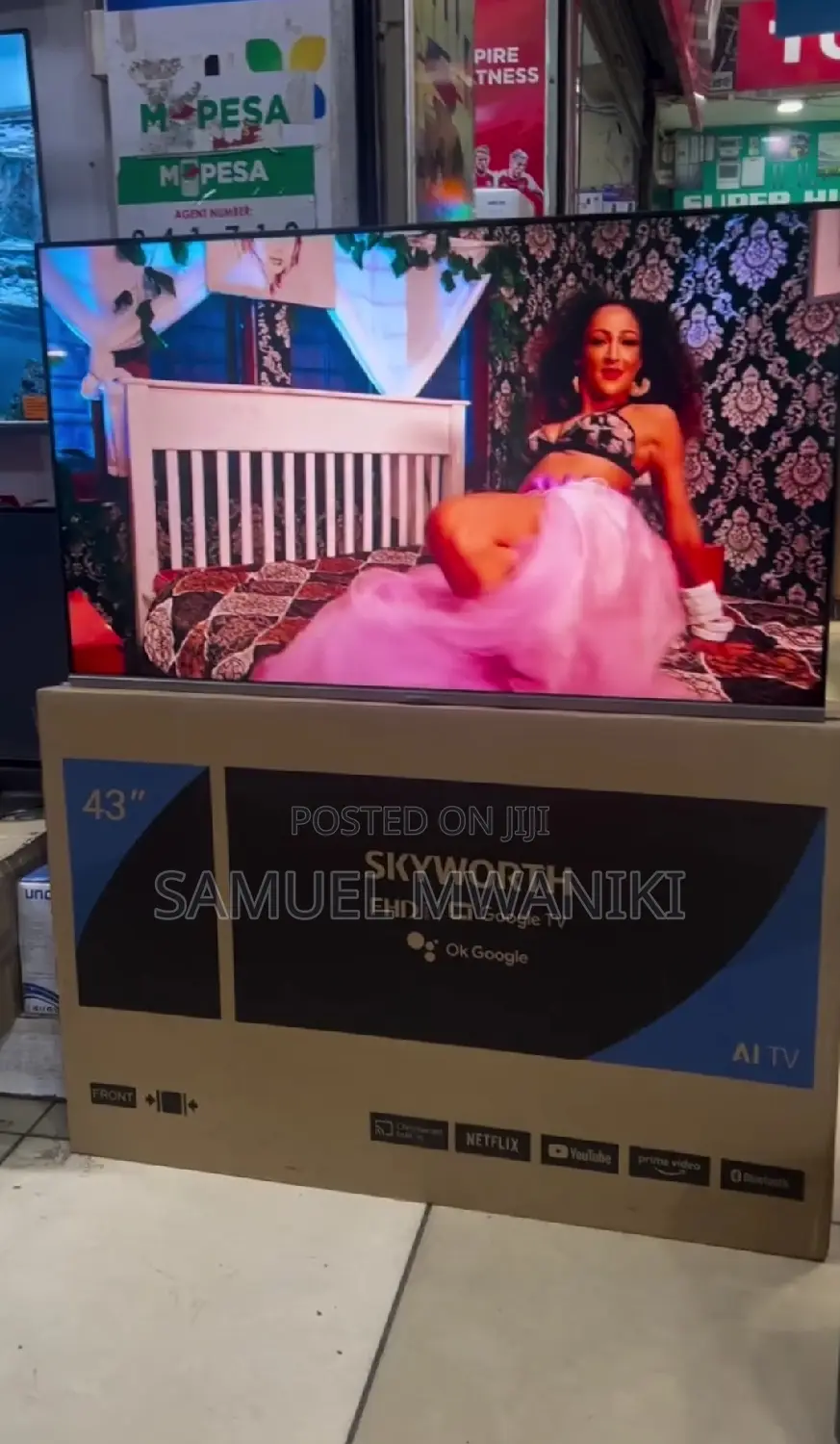 Skyworth 43" FHD Frameless Google Tv Hdr+ With Voice-Command