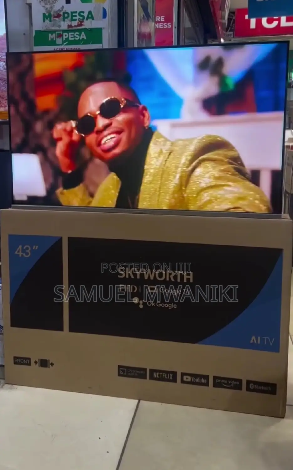 Skyworth 43" FHD Frameless Google Tv Hdr+ With Voice-Command