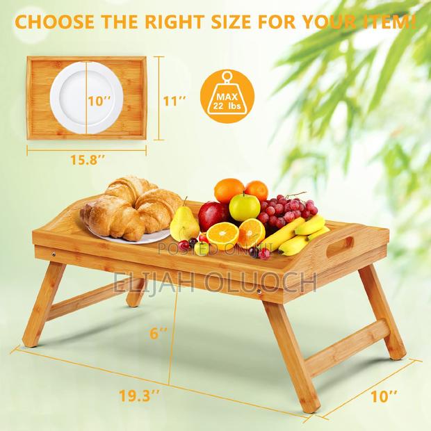 Breakfast in Bed Foldable Bamboo Tray