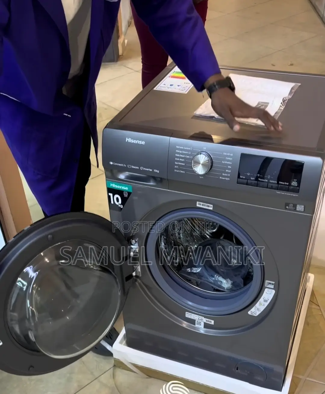 Hisense 10kgs Front Load Automatic Washing Machine