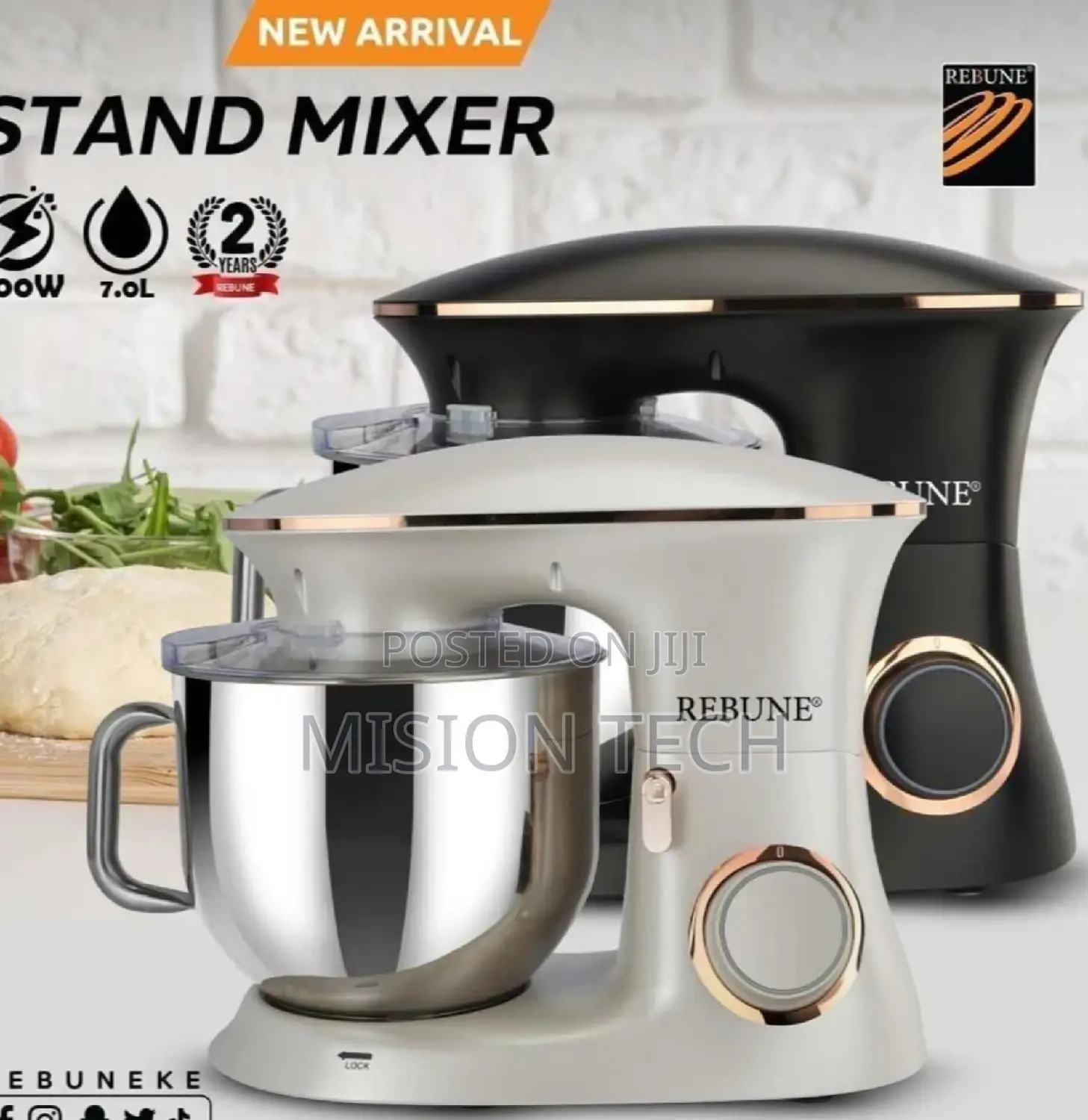 7L Rebune Stand Mixers