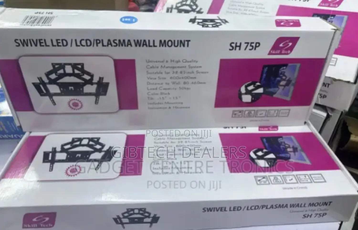 Quality Swivel Bracket, 75p Double Arm Tv Mount 32"-85"