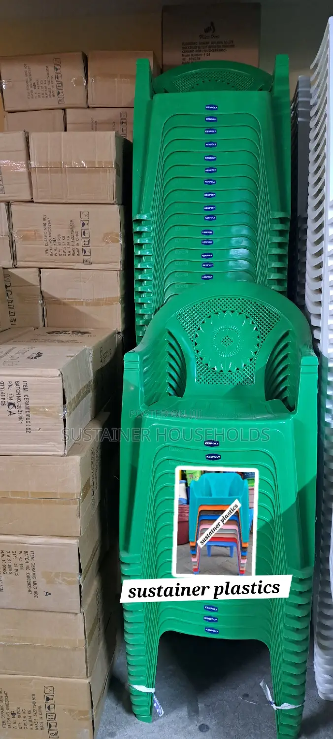 Safcom Green Kenpoly Plastic Chairs