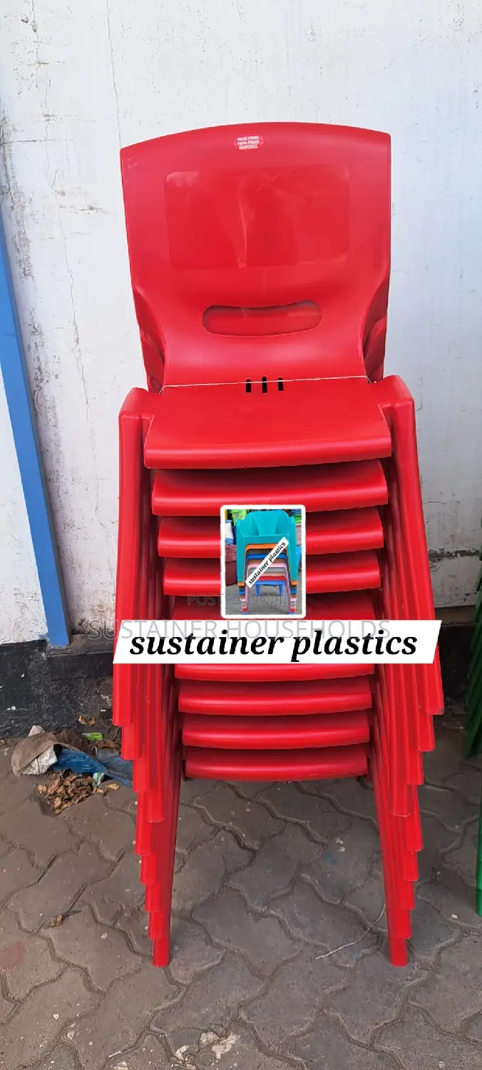 Red Acme Plastic Chairs