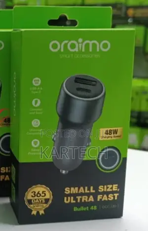 Oraimo Bullet OCC-73D 48W Ultra Fast Car Charger