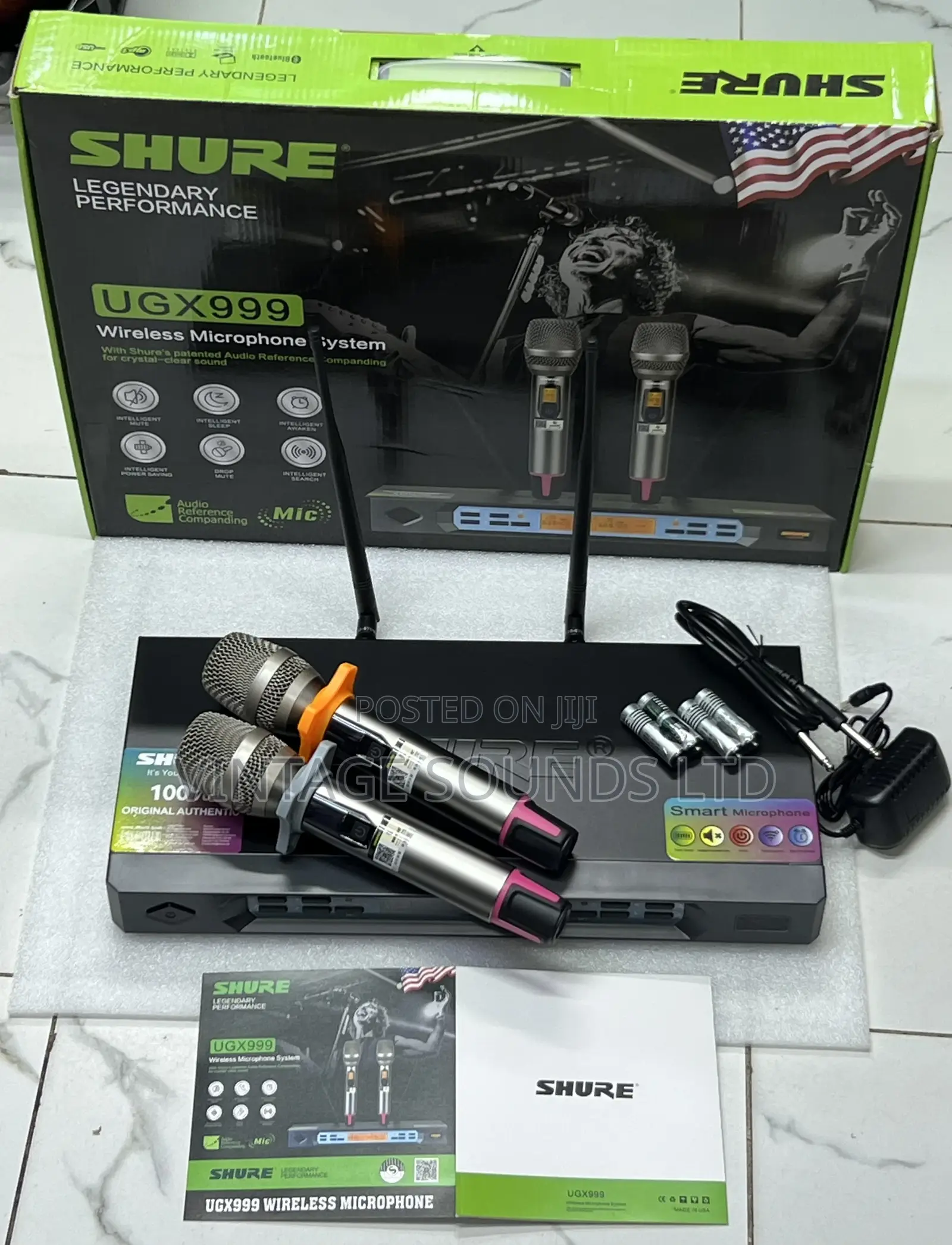 Shure Ugx 999 Wireless Digital Microphone System Set