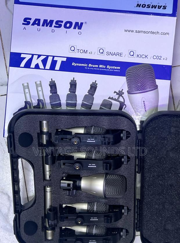 Samson 7kit 7-Piece Drum Microphone Set/ New