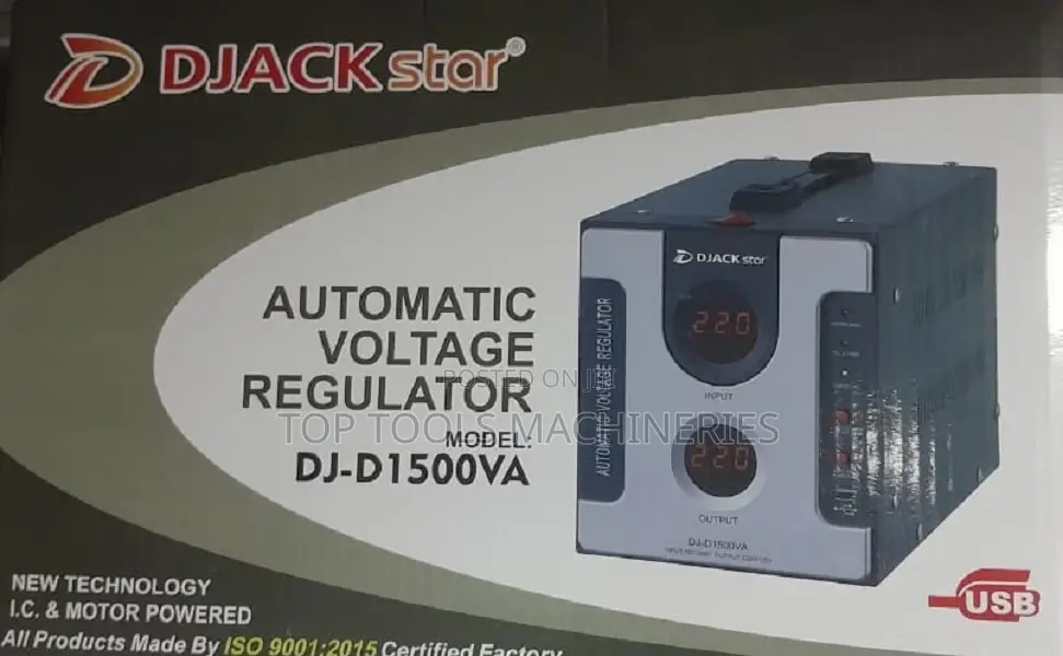 Djack Star Auto Voltage Regulator 1500va