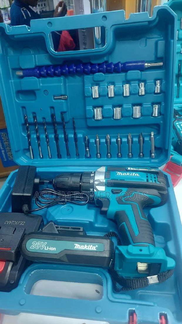 Cordless Drill Makita Toolset With Bits 26v - main view