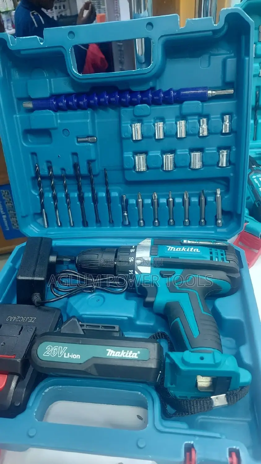 Cordless Drill Makita Toolset With Bits 26v