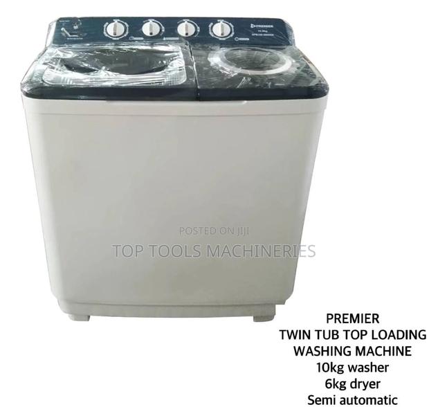 Premier Twin Tub Top Load Washing Machine 10kg Semi Auto