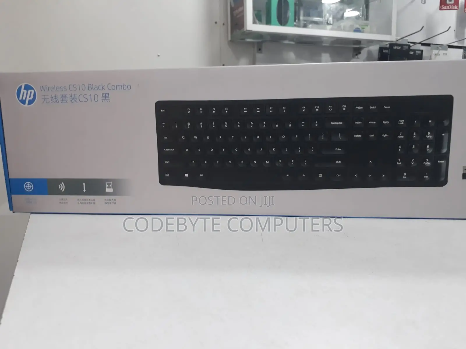 HP Wireless Keyboard and Mouse Combo CS10 Black