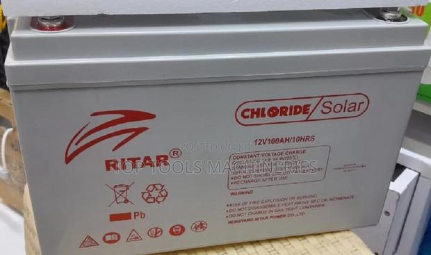 Ritar Chloride Solar Battery 100ah 12v - thumbnail 3