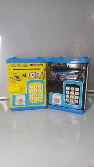 Cartoon Themed Money Safe ATM Piggy Bank