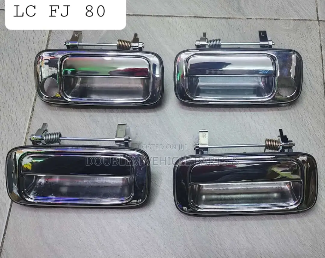 Outer Door Handles Lc Fj80 Silver /Chrome