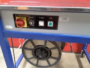 Optimax Open Frame Semi Automatic Table Strapper.