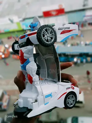 Deform Toy Car White Transformer Toy Cars