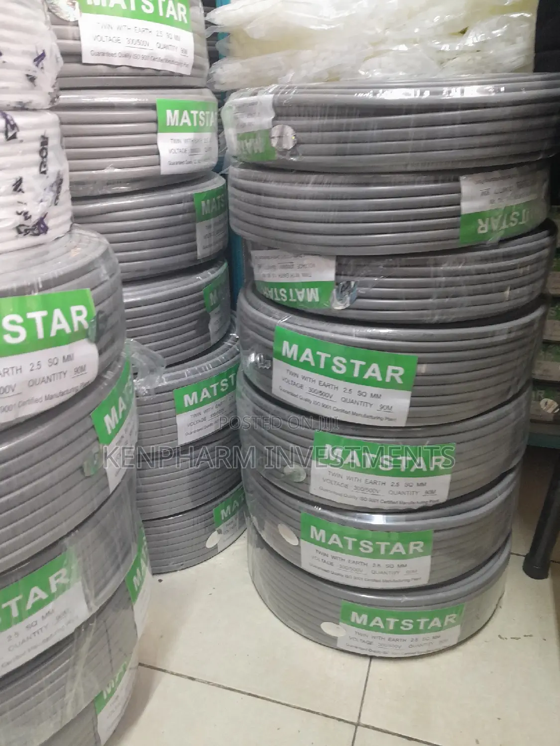 2.5mm Twin Earth Electric Cable, 90 Meters, 3 Cores; Mt8903