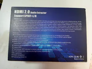 HDMI Audio Extractor With, Spdif