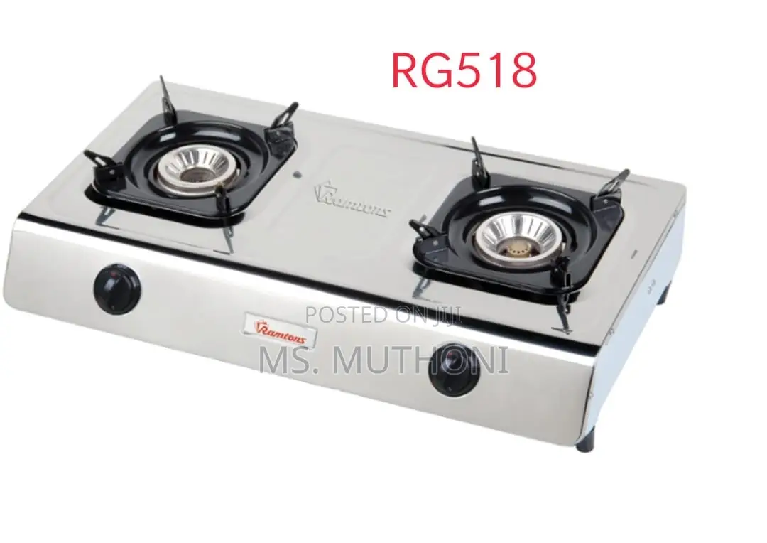 RG518 Ramtons Double Burner Gas Cooker