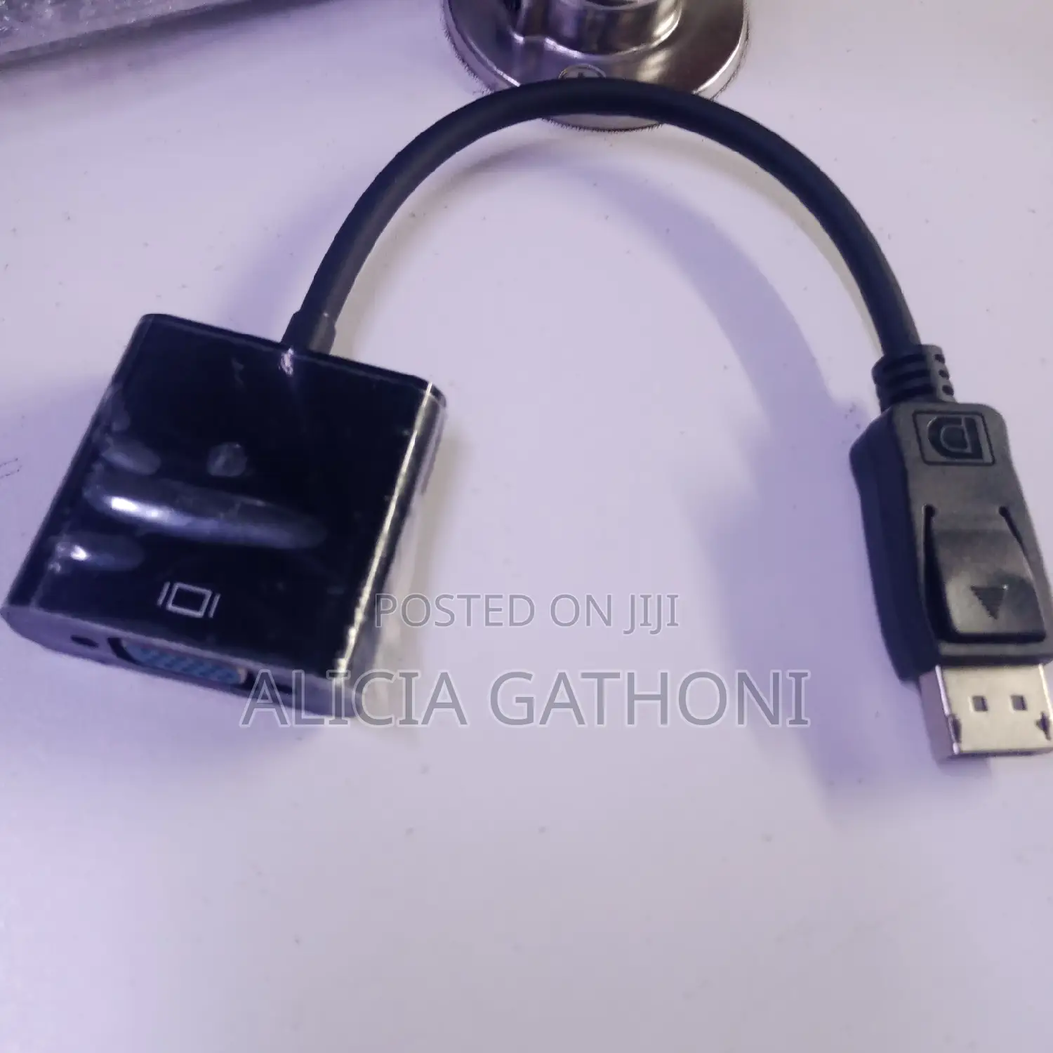 Display Port to VGA Black Adapter