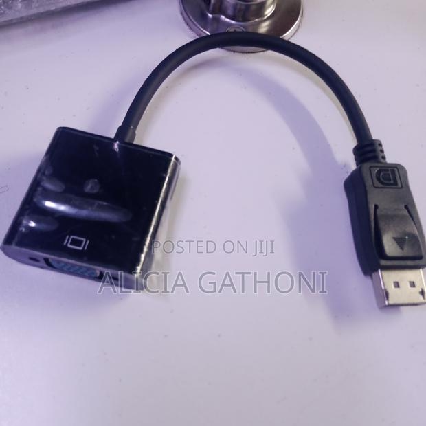 Display Port to VGA Black Adapter